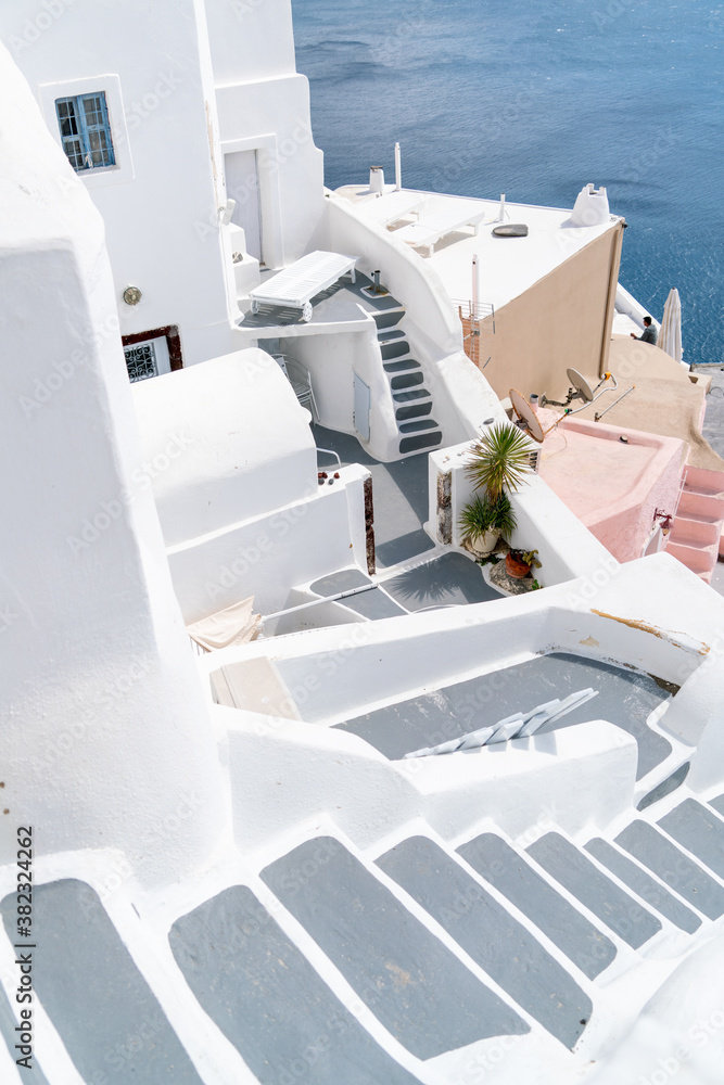 Oia village architecture on the Greek island of Santorini