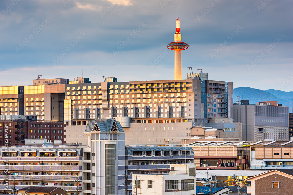 Kyoto, Japan Downtown Cityscape