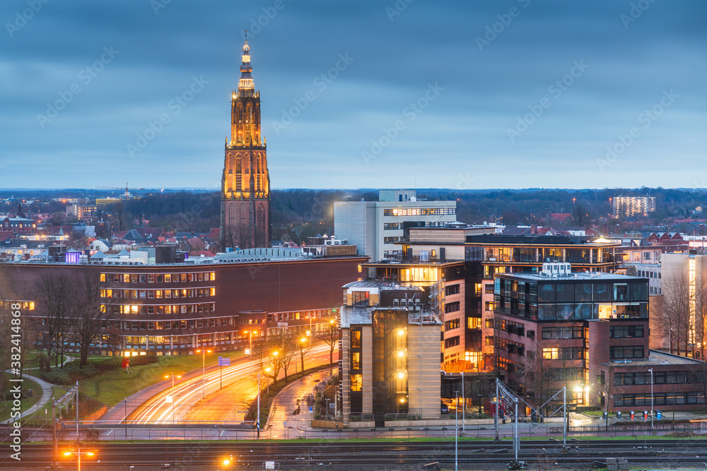 Amersfoort, Netherlands Town Skyline