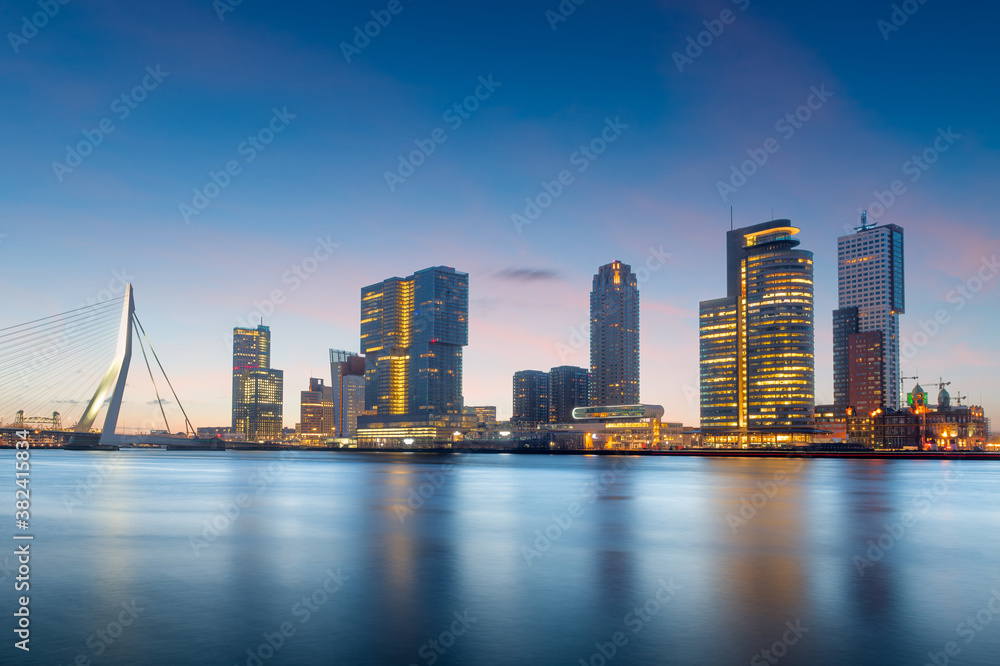 Rotterdam, Netherlands Skyline