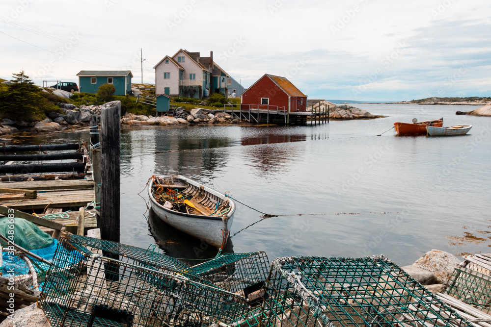 Rural Nova Scotia - famous fishing village of Peggys Cove