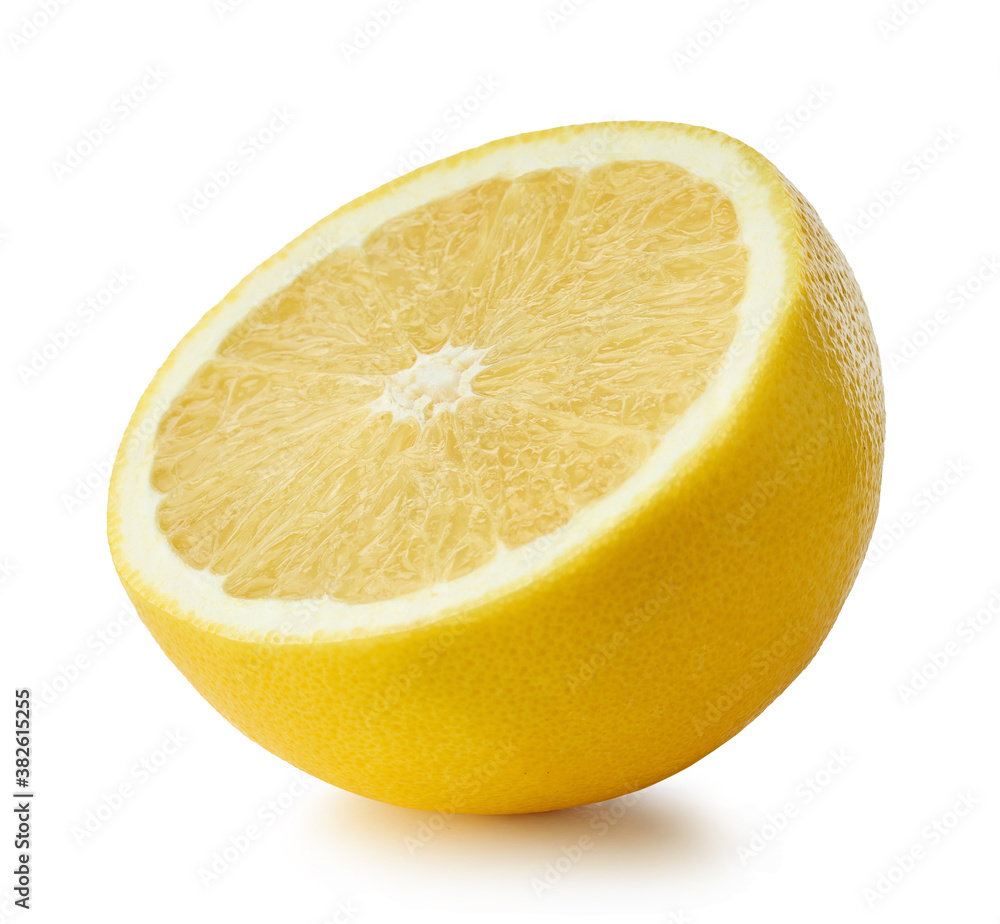 half of yellow grapefruit