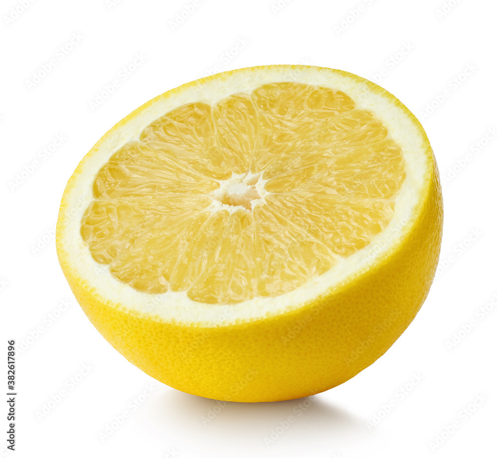 half of yellow grapefruit