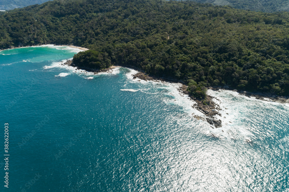 Landscape nature scenery view of Beautiful tropical sea with Sea coast view in summer season image b