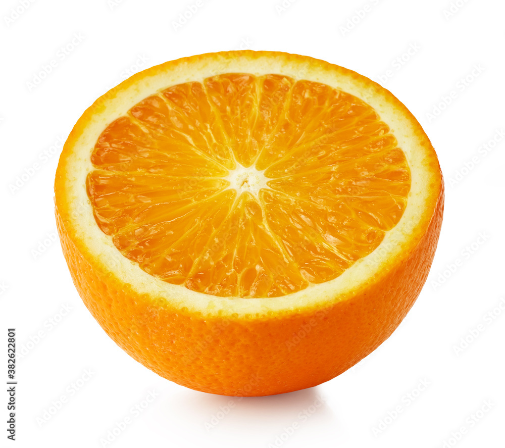 half of orange fruit