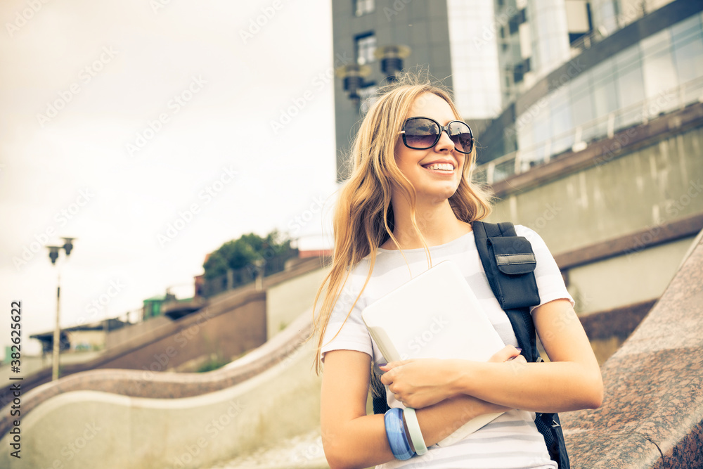 Student with tablet pc