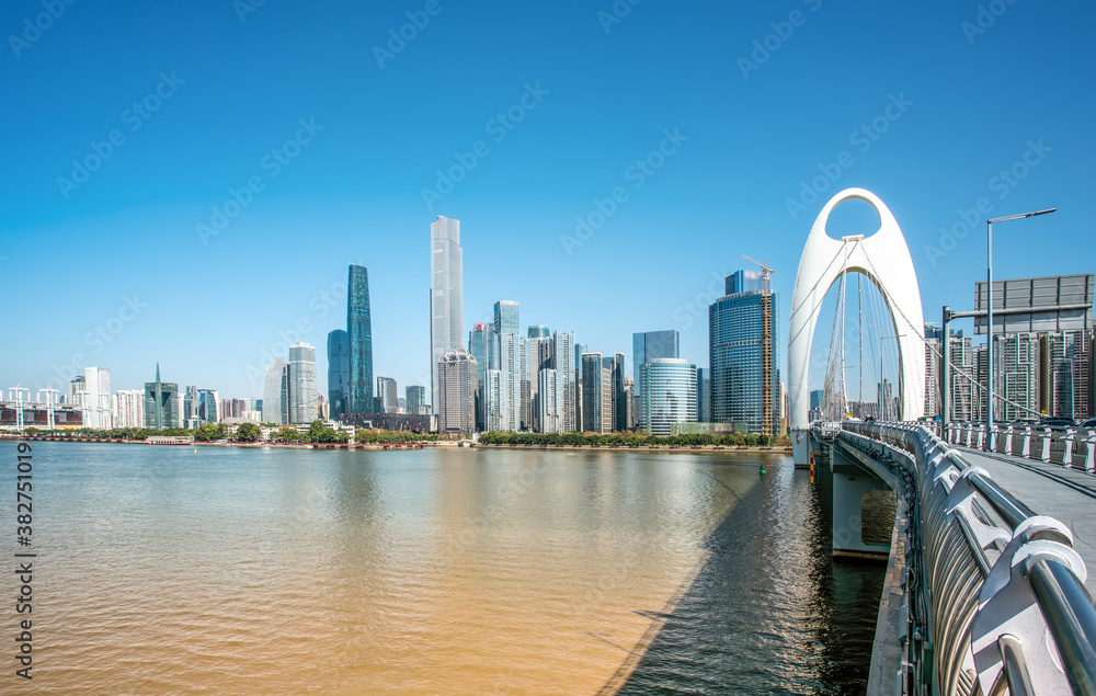 Guangzhou modern city architecture landscape skyline