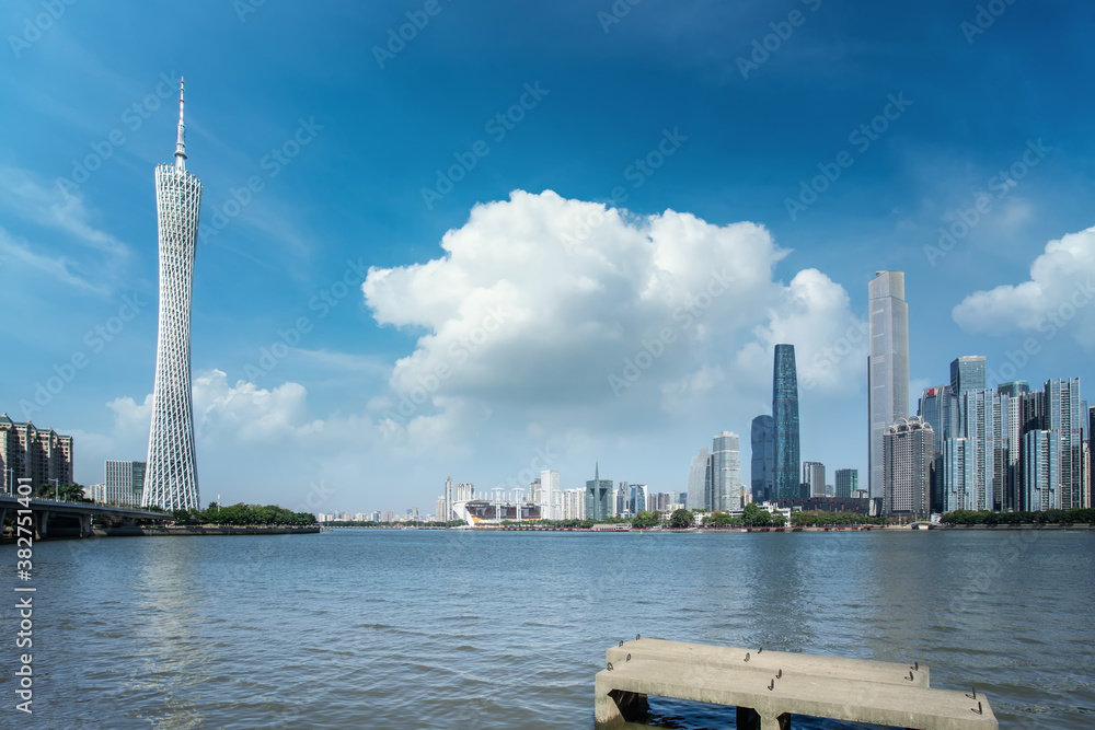 Guangzhou modern city architecture landscape skyline