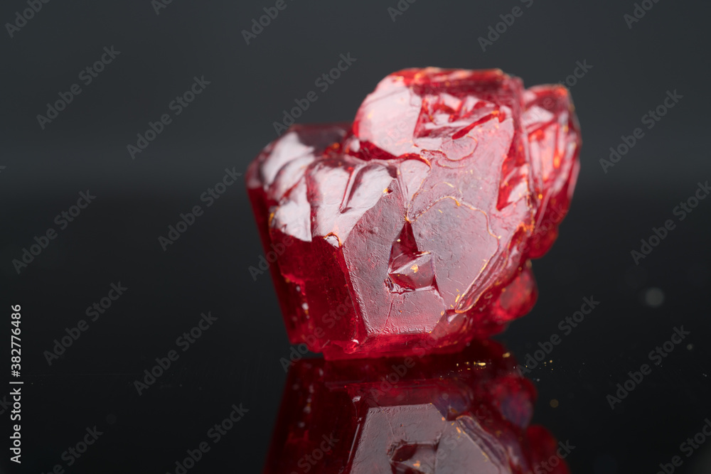 Precious crystal nugget. Mineral for the manufacture of jewelry and for industrial applications