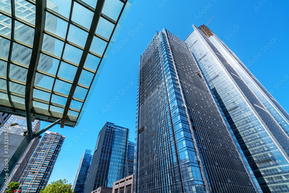 Modern skyscrapers in the business district, Guiyang, China.