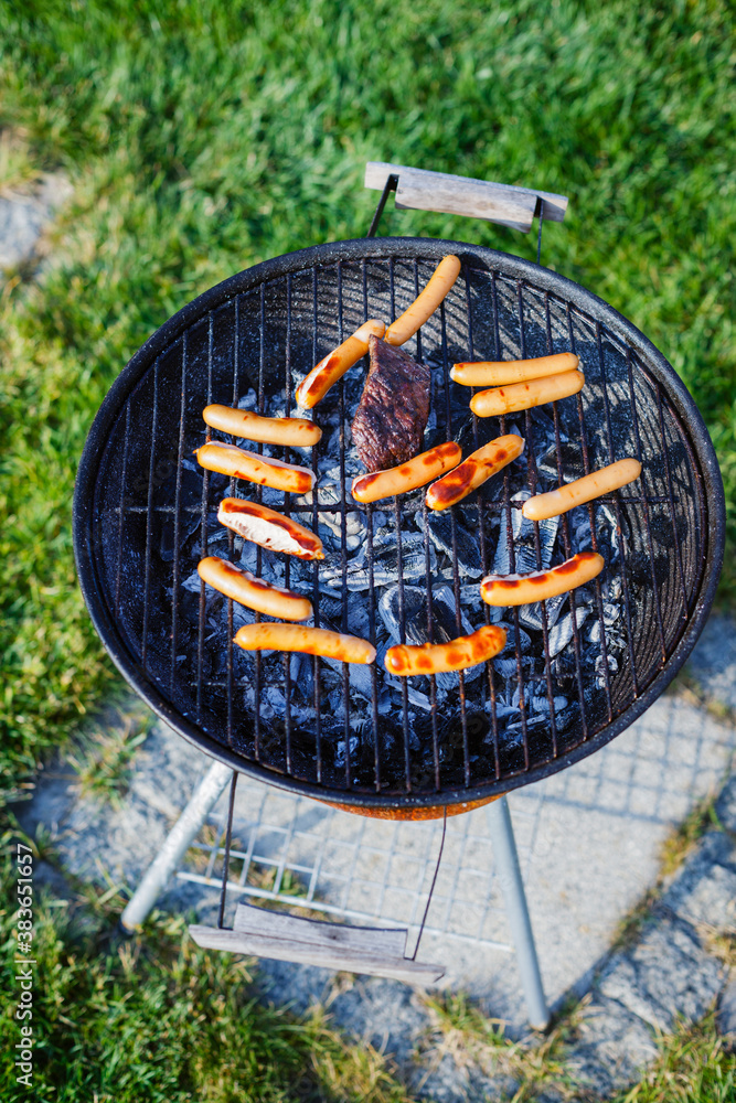 grilled sausages