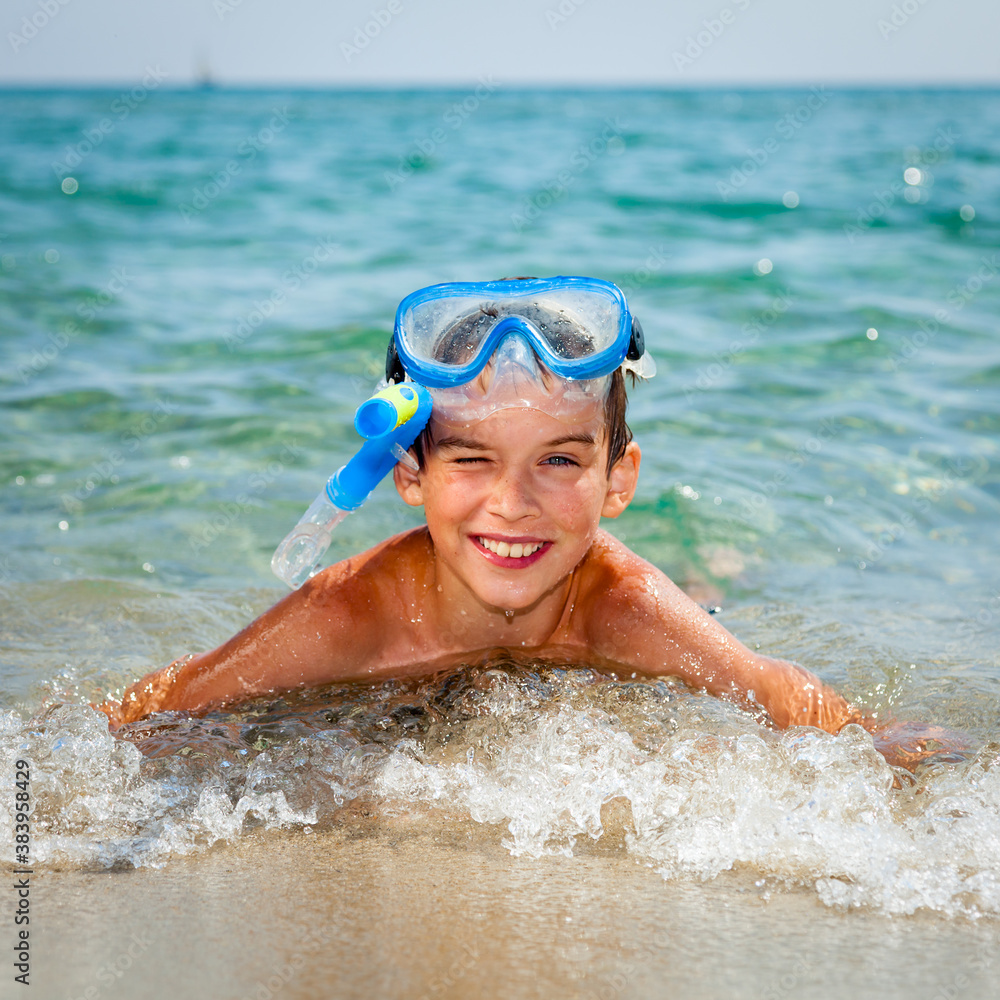 Boy on a beach