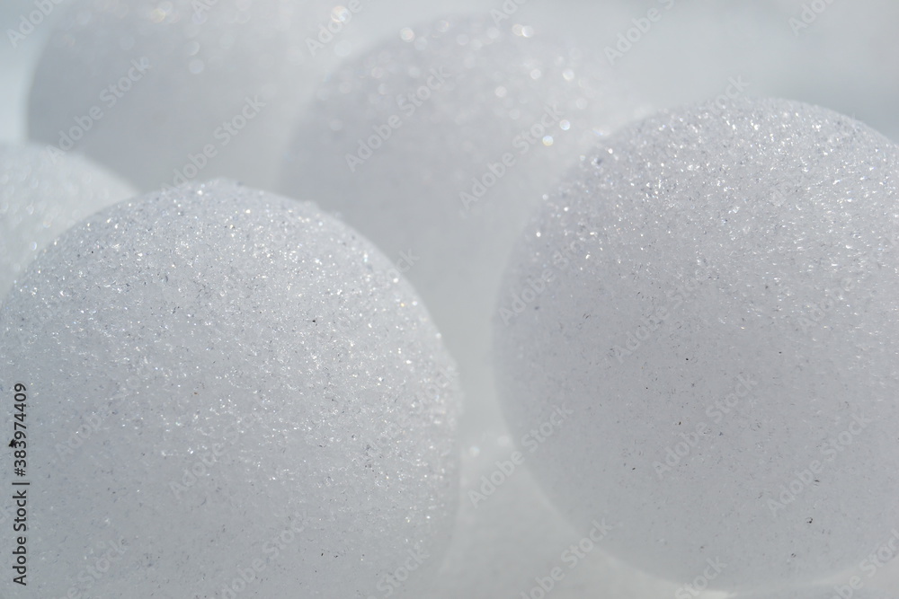 perfect snow balls texture