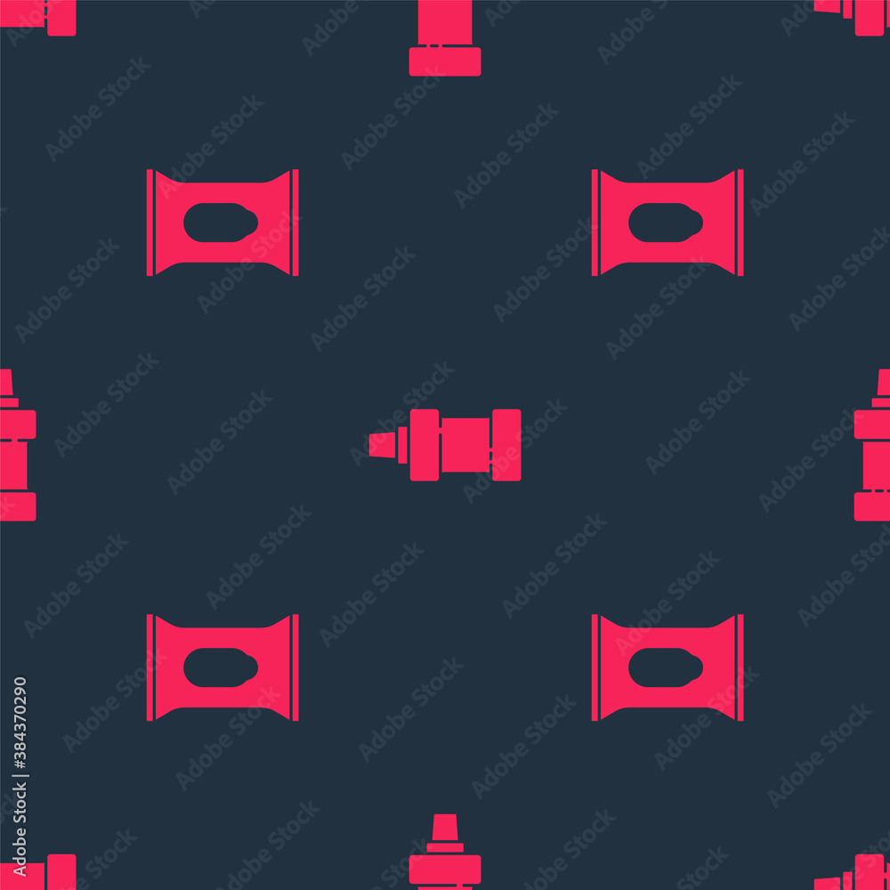 Set Wet wipe pack and Bottle for cleaning agent on seamless pattern. Vector.