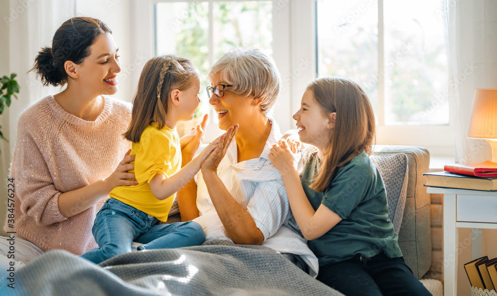 family spending time together