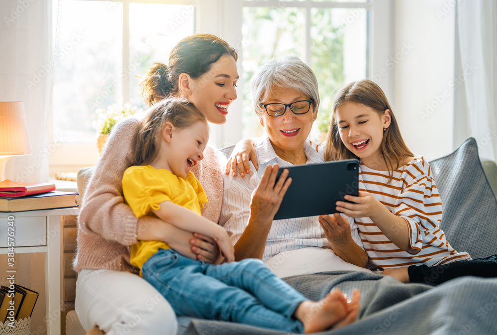 family spending time together