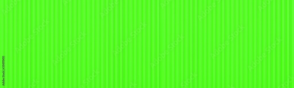 Panorama of Green Corrugated metal background and texture surface or galvanize steel