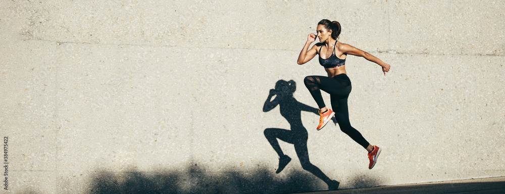 Fitness woman doing cardio exercise