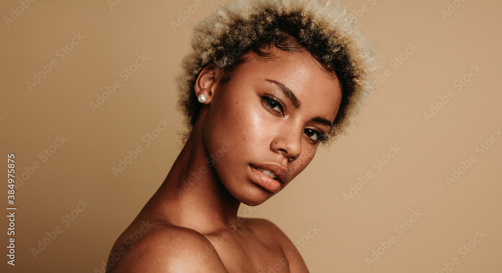 Close up of african american woman