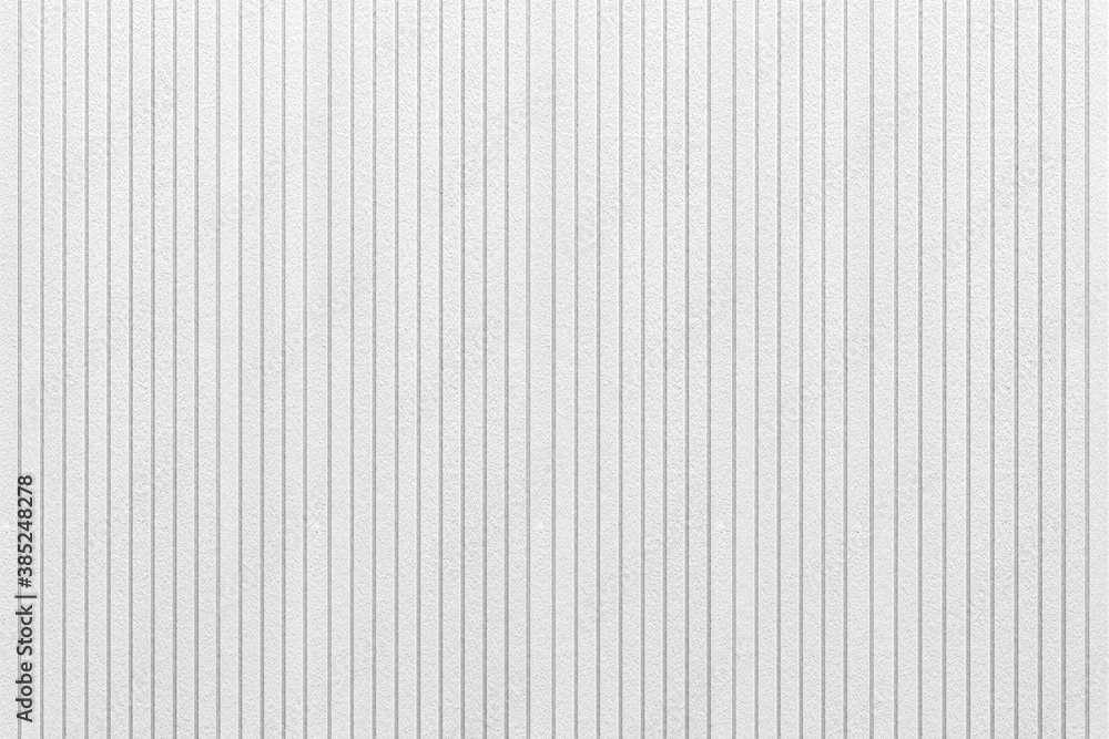 White plastic wall with stripes texture and background