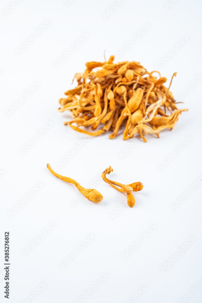 Chinese nourishing soup with dried cordyceps flowers