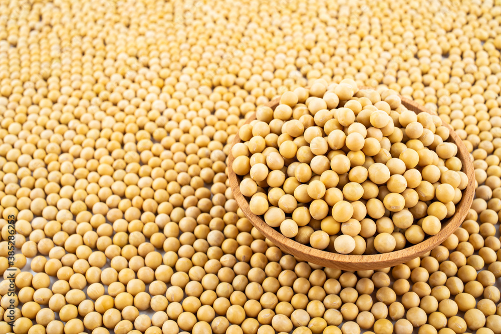 Full screen of golden soybeans