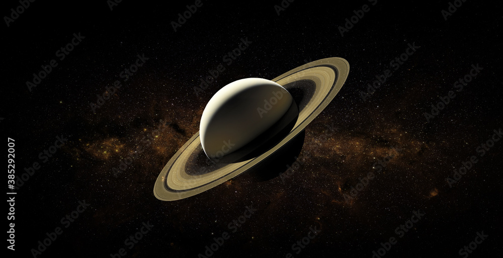 Saturn on space background. Elements of this image furnished by NASA.