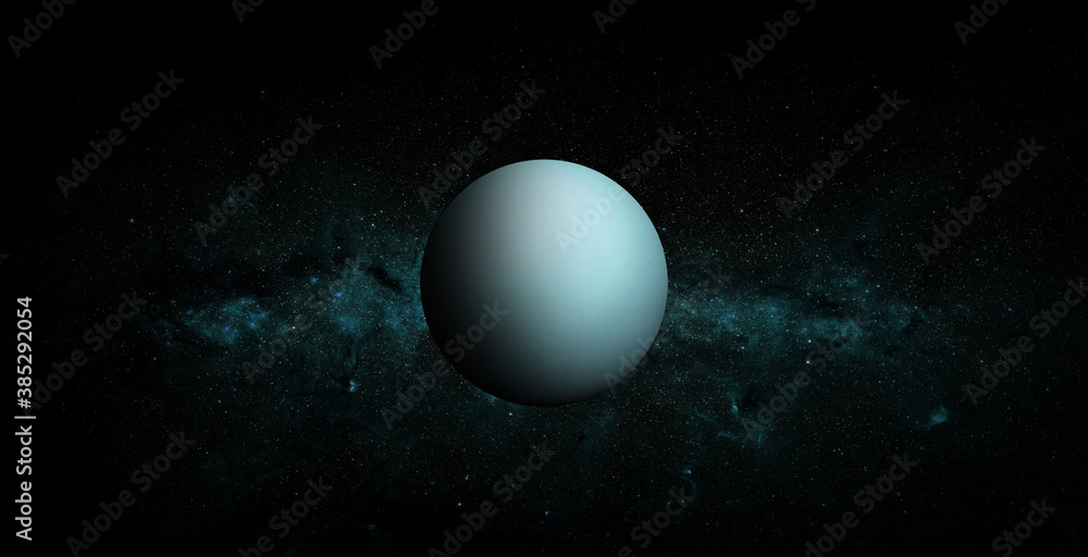 Uranus on space background. Elements of this image furnished by NASA.