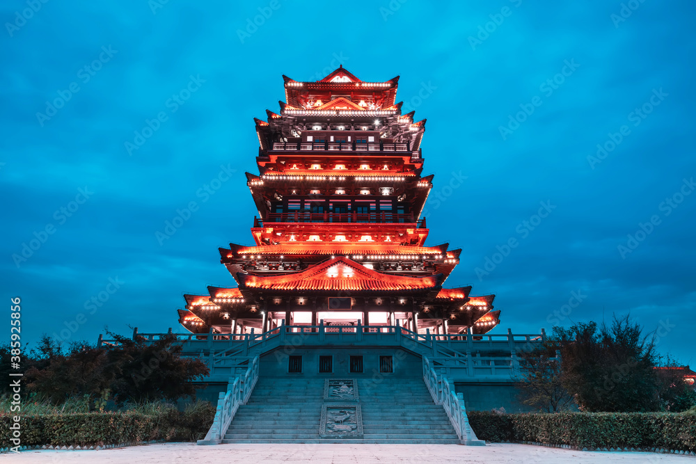 Kuixing Building, Famen Temple, Suqian, China