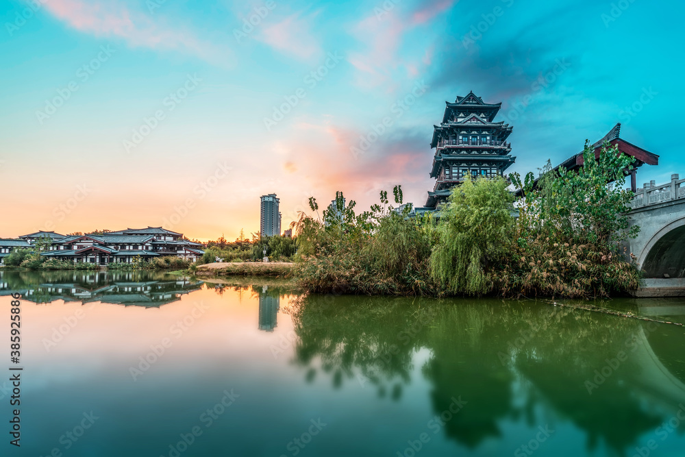 Kuixing Building, Famen Temple, Suqian, China