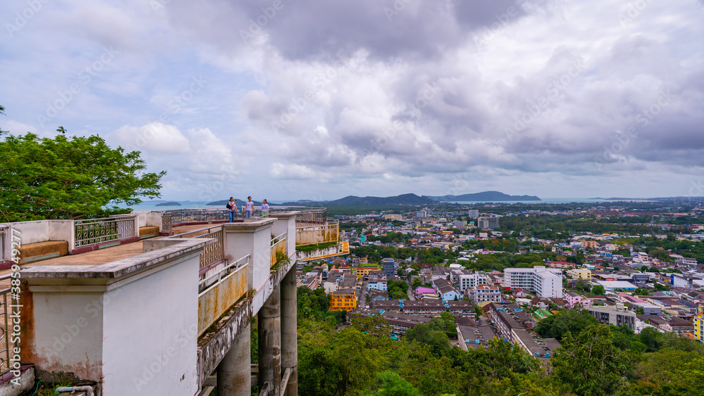 Khao Rang viewpoint see View Phuket City Thailand.