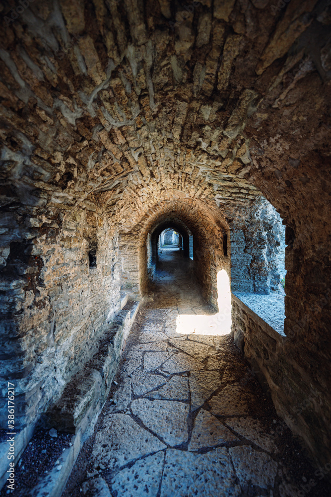 Gallery in Old Tallinn Monastery St. Brigitta in Pirita