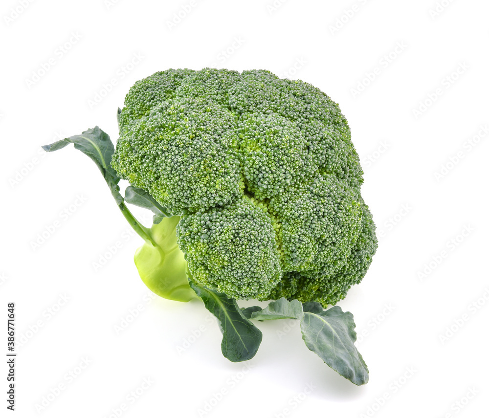 Broccoli isolated on white background.