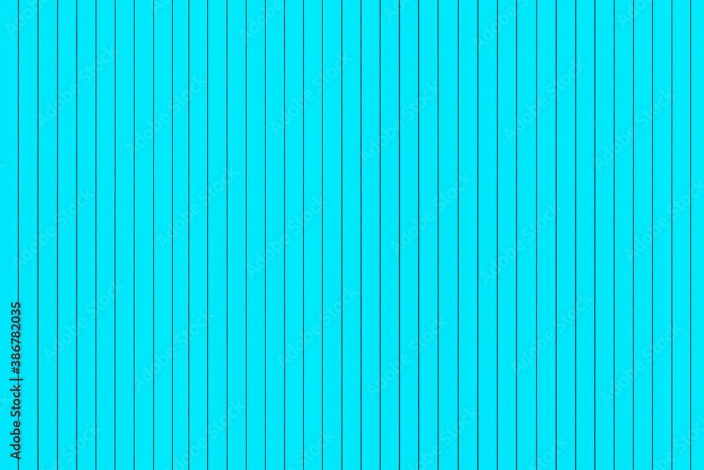 Modern Blue plastic wall with stripes pattern and seamless background