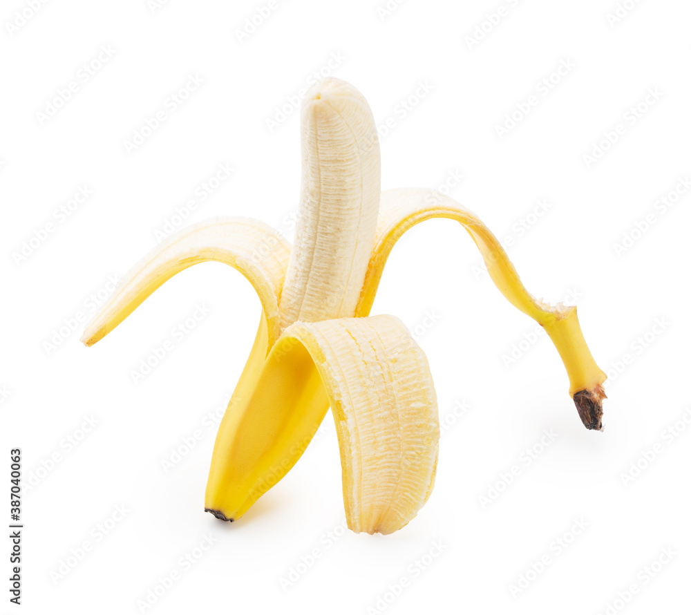 Bananas on a white background