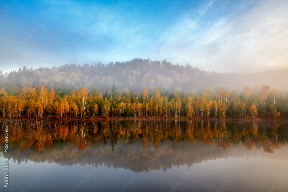 The autumn landscape of Singanense of China.