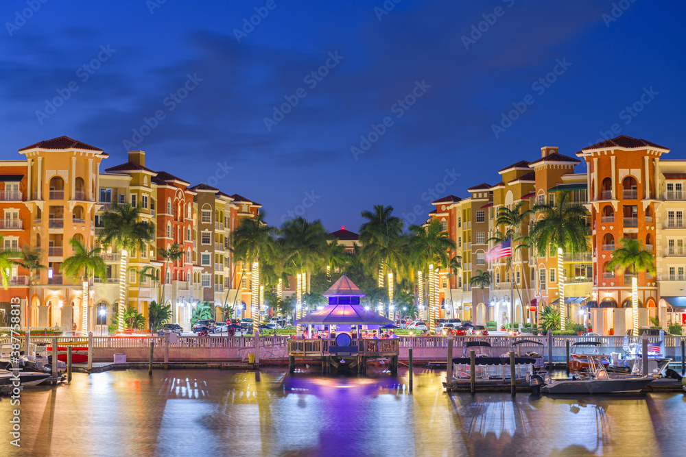 Naples, Florida, USA at Dusk