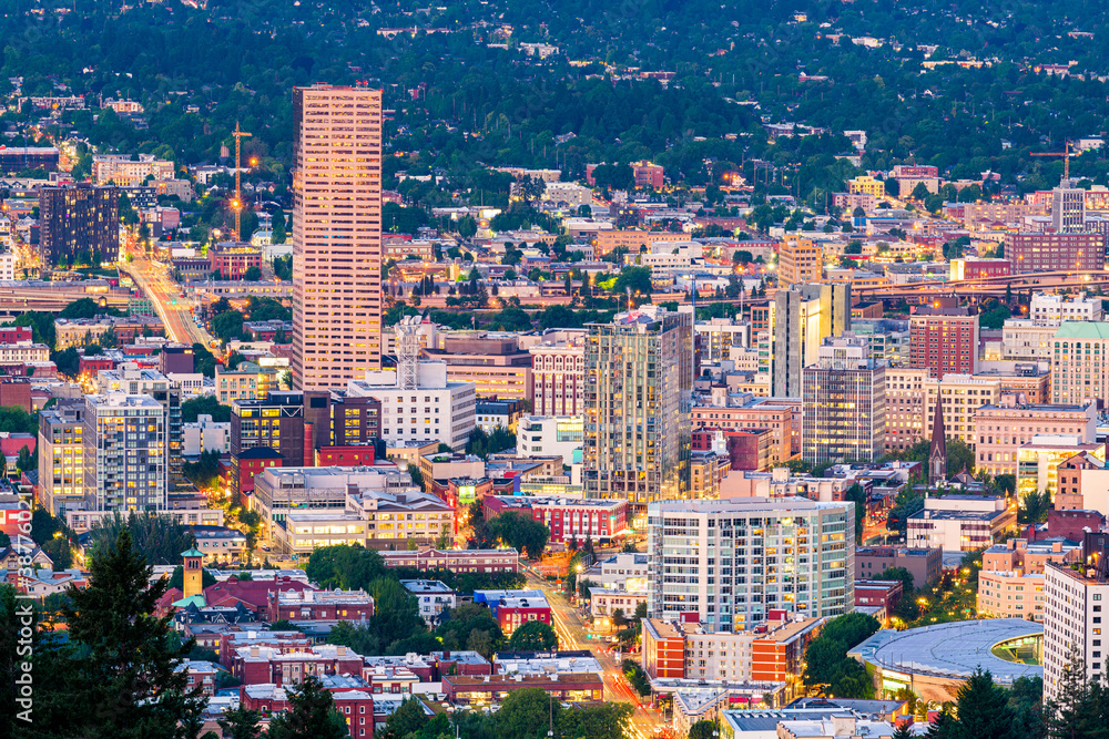 Portland, Oregon, USA Downtown