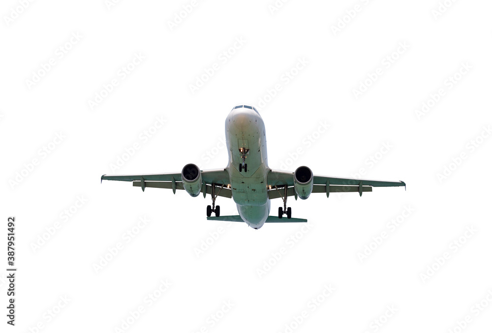 Airplane isolated on white background with clipping path.