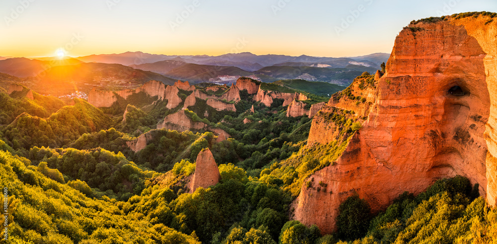 Las Medulas, a Roman gold-mining site. UNESCO world heritage in Castile and Leon, Spain