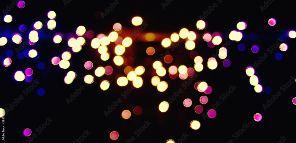 Abstract color light bokeh .