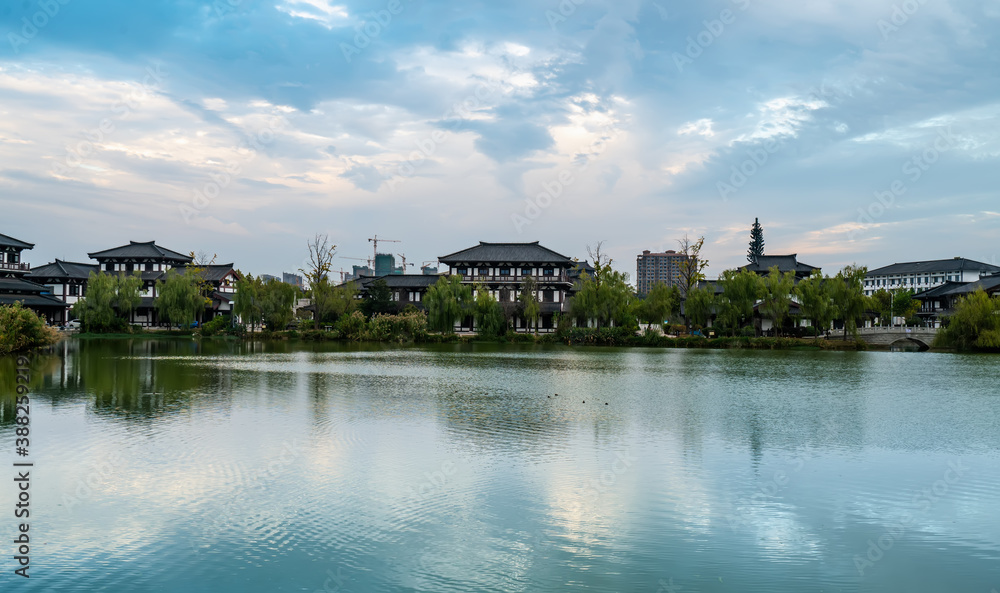 Landscape of Suqian Xiang Wangs hometown