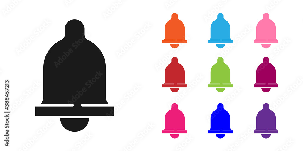 Black Motion sensor icon isolated on white background. Set icons colorful. Vector.