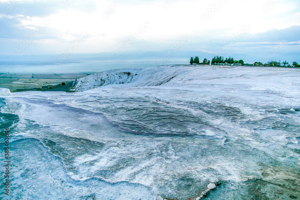 Peak of the travertine hill