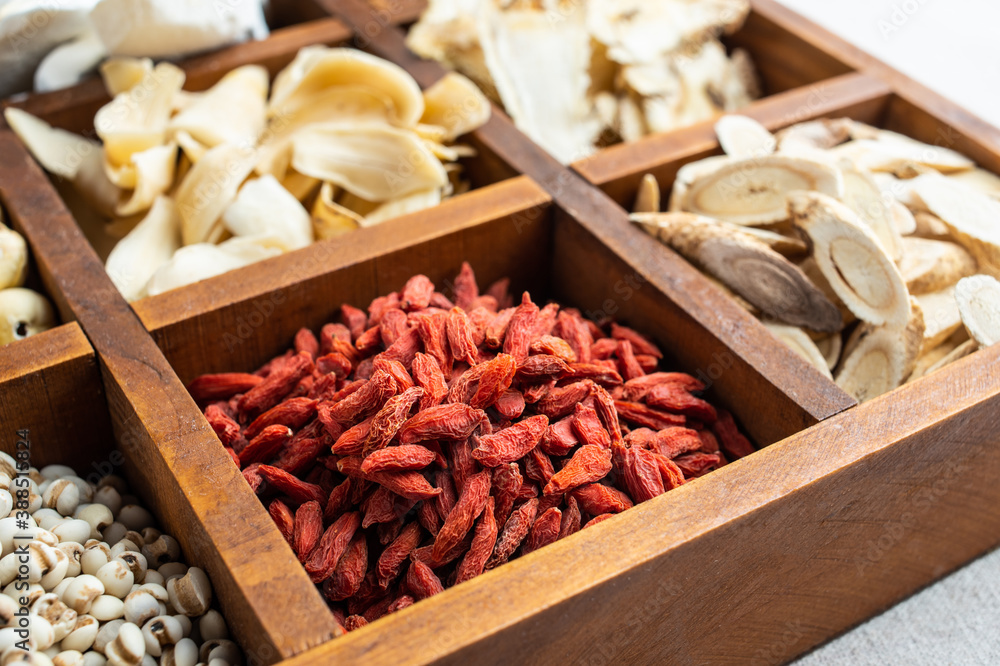 Chinese traditional nourishing soup ingredient wolfberry