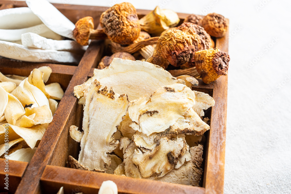 Traditional nourishing soup ingredients Angelica slices