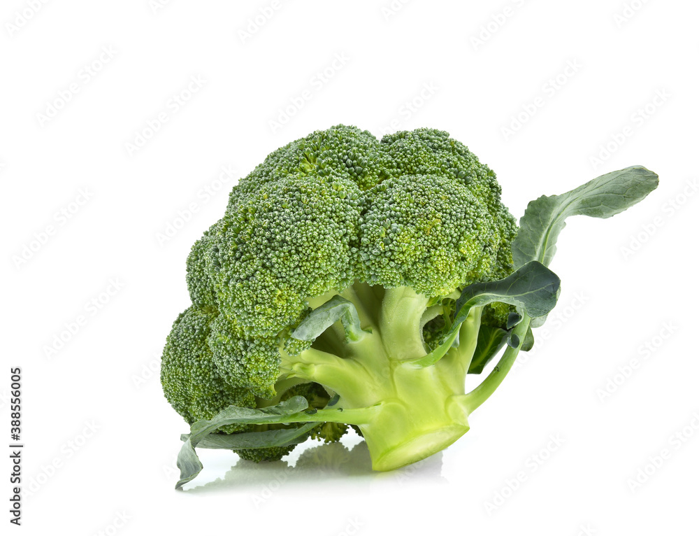 Broccoli isolated on white background.