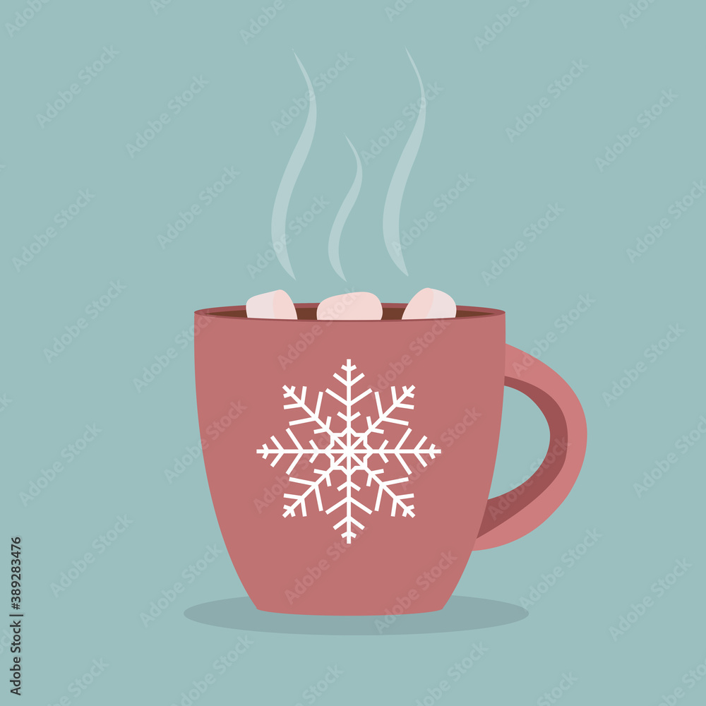 Winter Cup Background. Photo-Realistic Vector