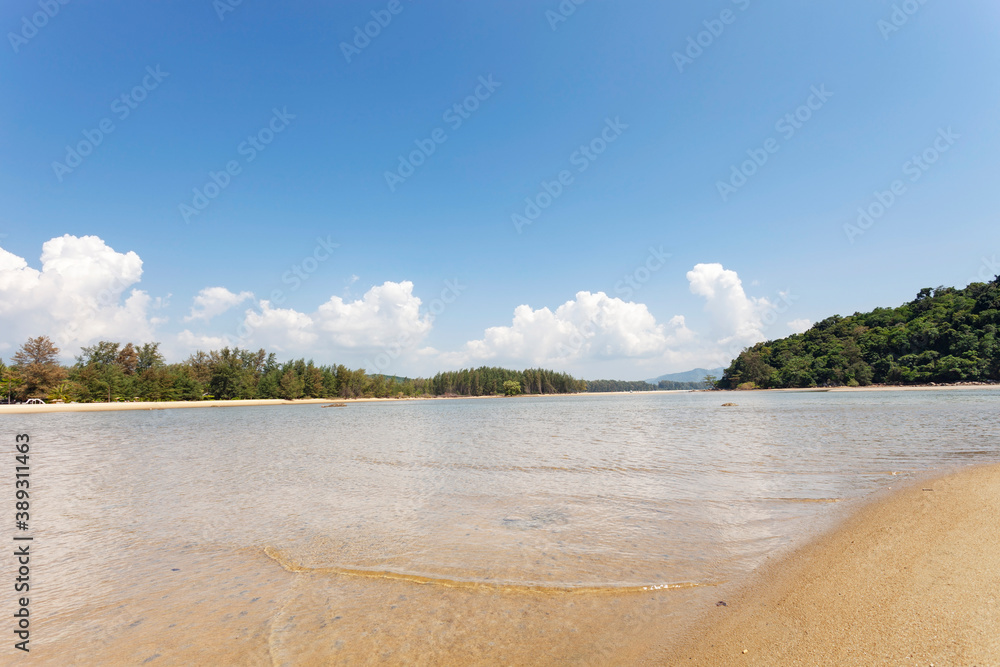 Tropical sea in sunny day good weather day.