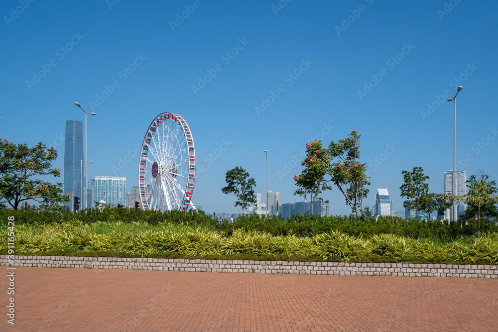 香港现代城市建筑景观